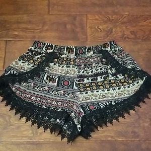 Girl revolution boho shorts